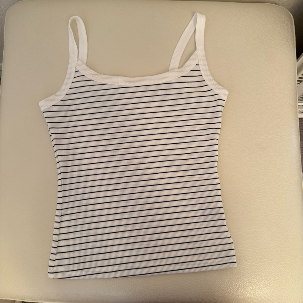 SHEIN Black and White Striped Camisole